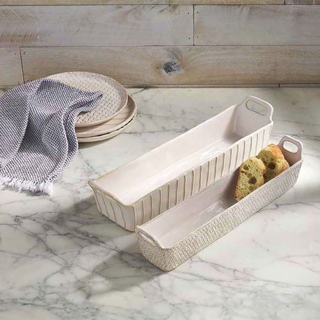 Stoneware Cracker Dish