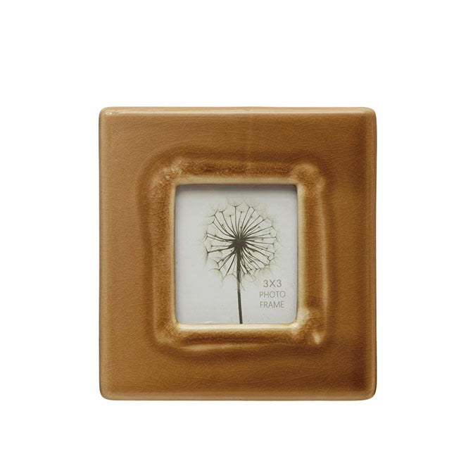 Stoneware Photo Frame, Reactive Glaze