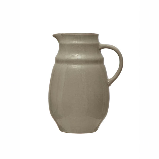 64 oz. Stoneware Pitcher, Reactive Glaze