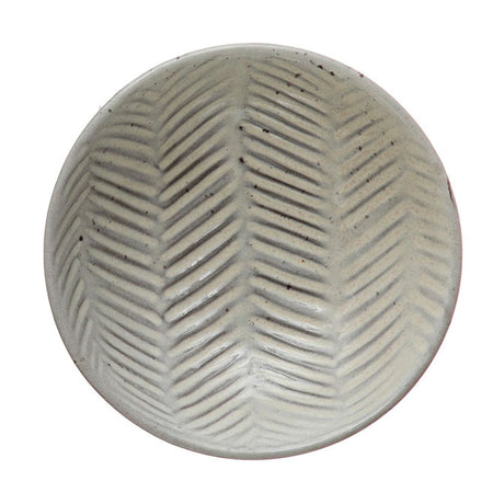 Debossed Stoneware Bowl