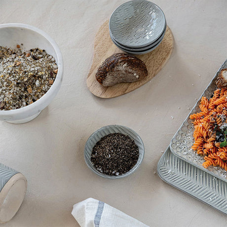 Debossed Stoneware Bowl