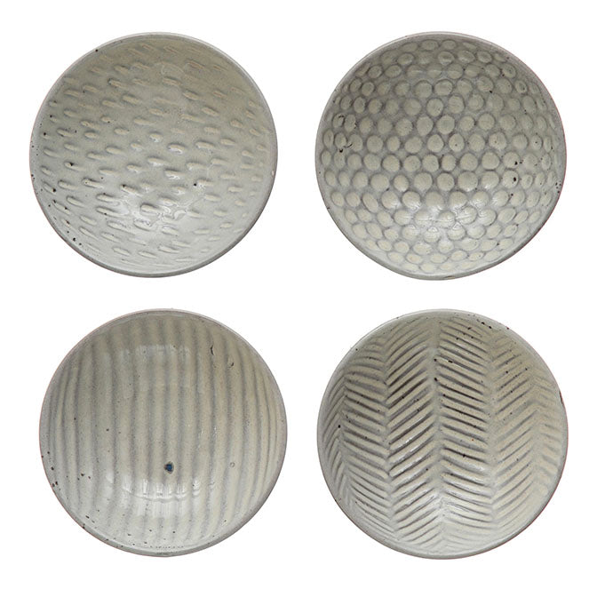 Debossed Stoneware Bowl