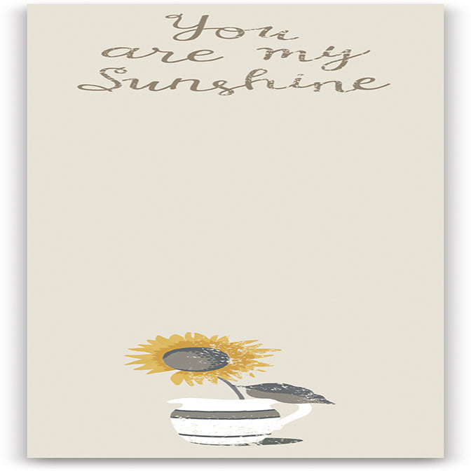 You Are My Sunshine List Pad