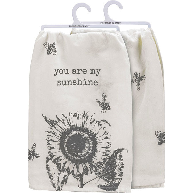 You Are My Sunshine Sunflower Kitchen Towel