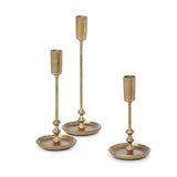 Antique Gold Colonial Taper Holders
