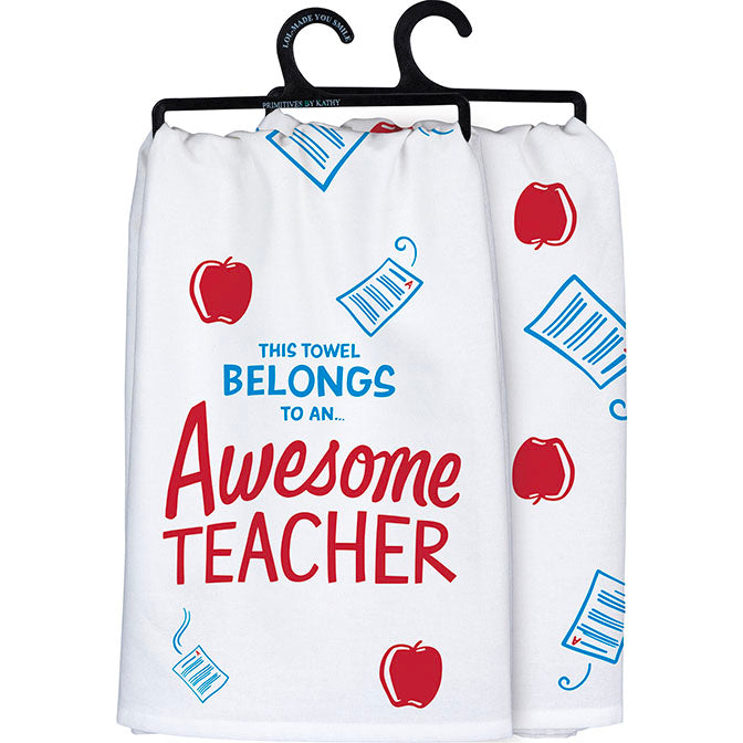 Awesome Teacher Kitchen Towel
