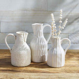 Textured Jug Bud Vases