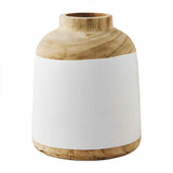 Natural / White Two-Tone Vase