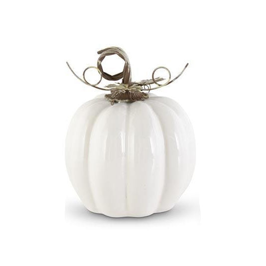 White Ceramic Pumpkins