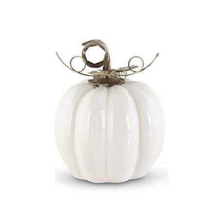 White Ceramic Pumpkins