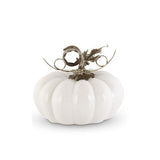 White Ceramic Pumpkins