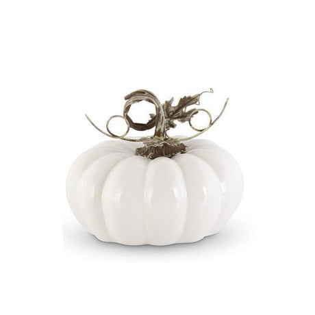 White Ceramic Pumpkins