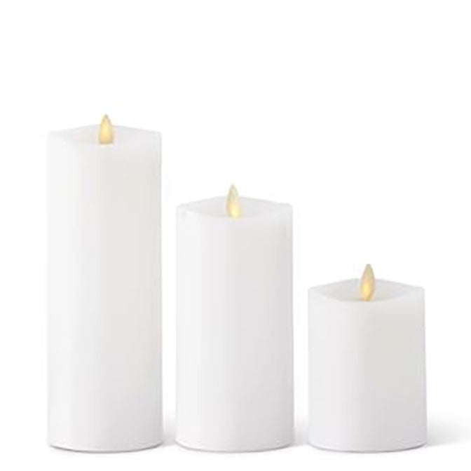 2 Inch White Wax Indoor Pillar Candle