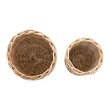Hand Woven Round Wicker Baskets