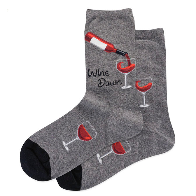 Wine Down Crew Socks