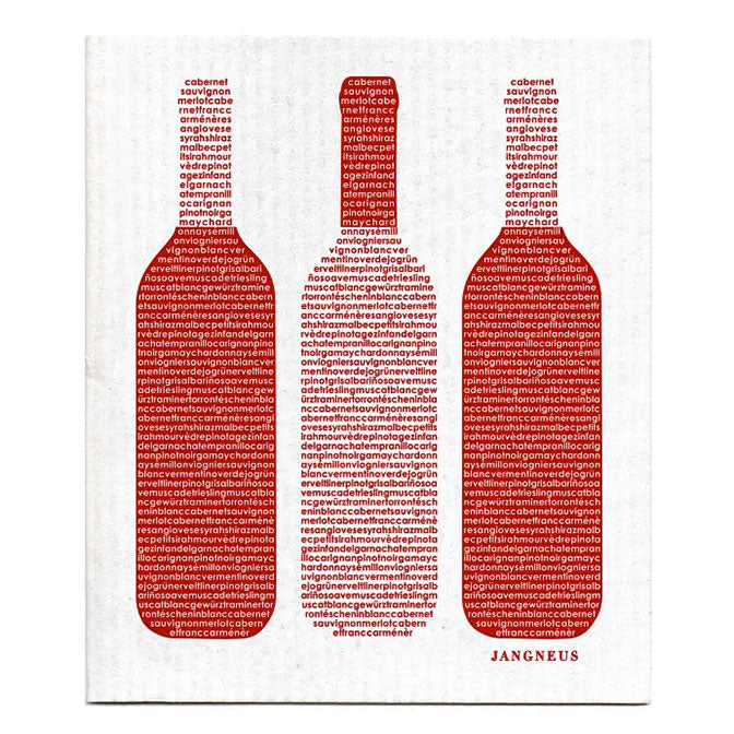 Red Wine Swedish Dishcloth