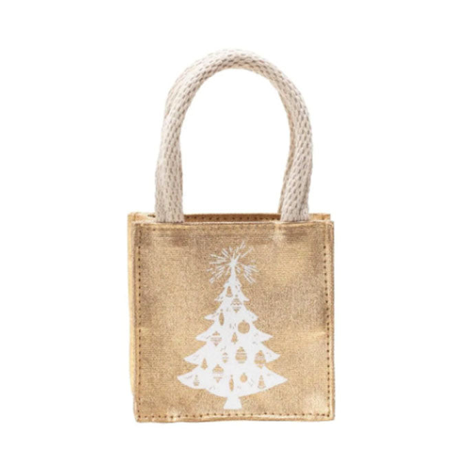 Small Winter White Tree Itsy Bitsy Tote