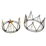 3.5" Black and Gold Wire Crown