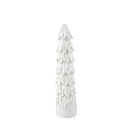 Carved White Christmas Tree