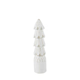 Carved White Christmas Tree