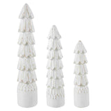 Carved White Christmas Tree