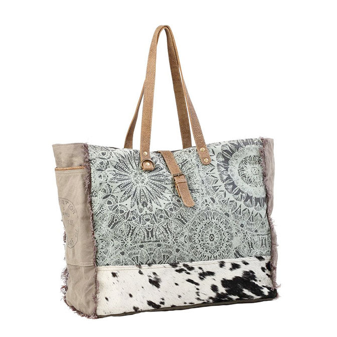 Gabby Green Floral Print Weekender Bag