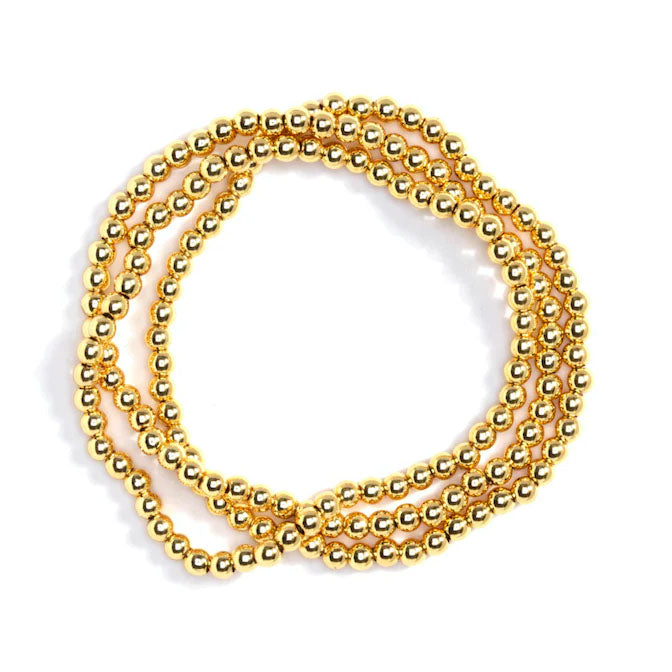 Gold Plated Single Stacking Bracelet