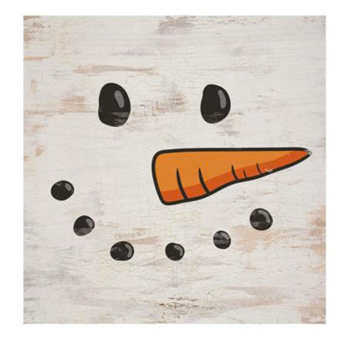 Snowman Wood Block