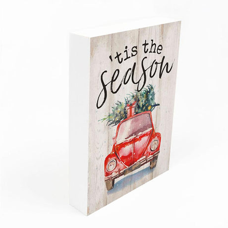 Tis The Season Wood Block