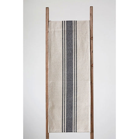 Canvas Table Runner with Stripes