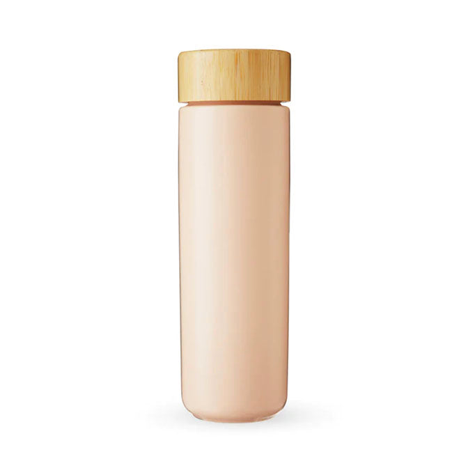 Tatyana Ceramic To-Go Infuser Mug-Coral