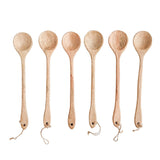 10" Carved Hand Wood Spoon