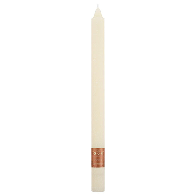 Ivory 12" Arista Unscented Dinner Candle