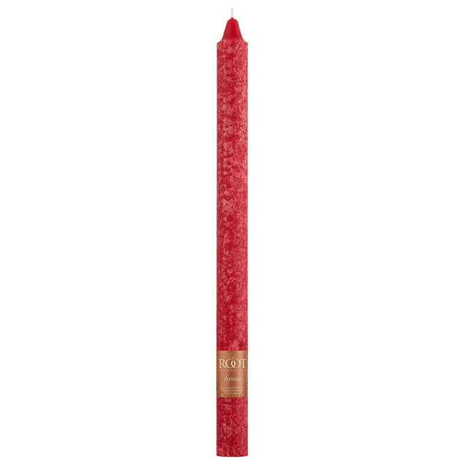 Red 12" Arista Unscented Dinner Candle