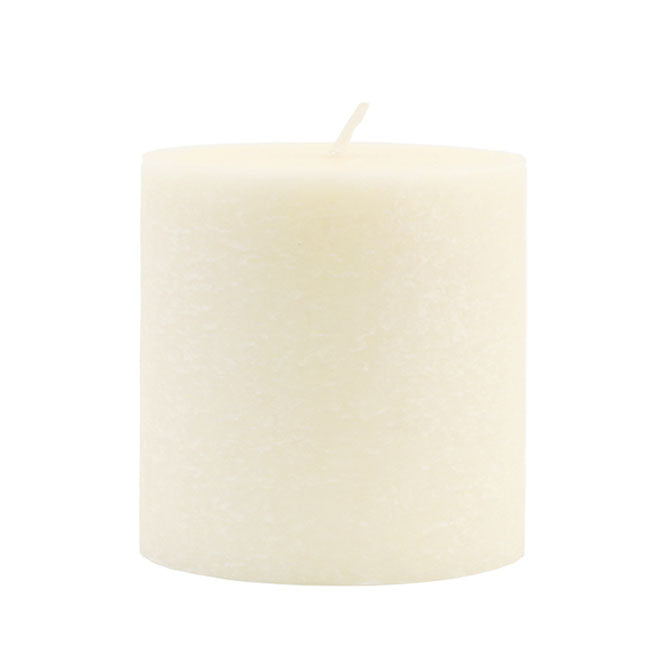 Ivory 3x3 Unscented Pillar Candle