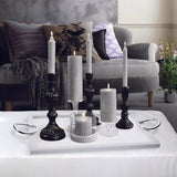 Platinum 3x3 Unscented Pillar Candle