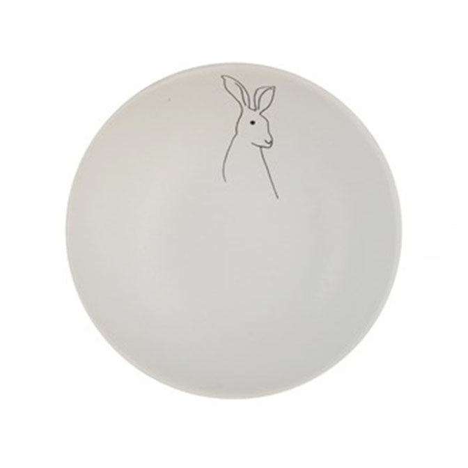 Stoneware Bowl with Rabbit