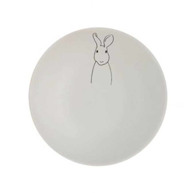 Stoneware Bowl with Rabbit