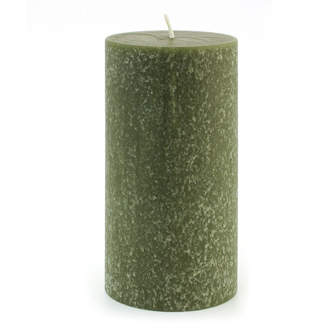 Olive 3x6 Unscented Pillar Candle