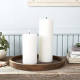 White 3x6 Unscented Pillar Candle