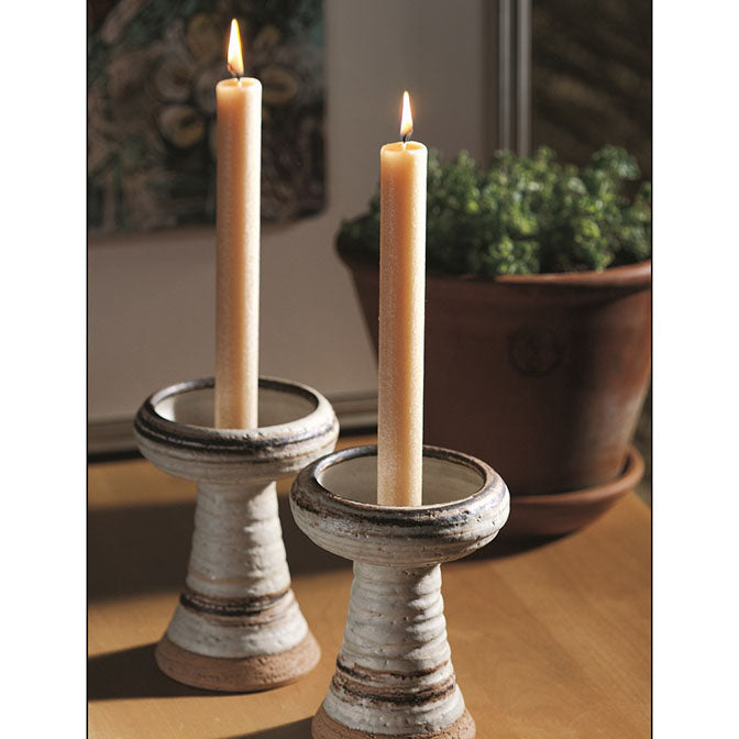 Beeswax 12" Arista Unscented Dinner Candle