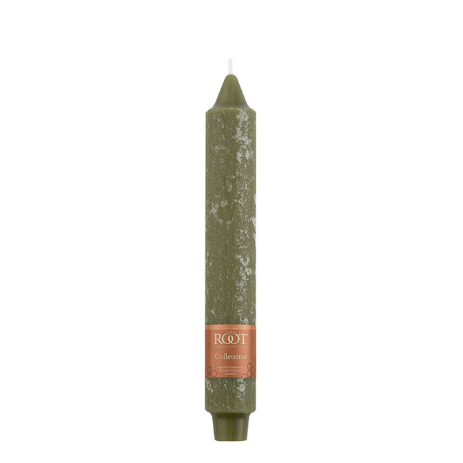 Olive 9" Collenette Unscented Dinner Candle