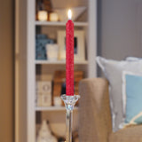 Red 12" Arista Unscented Dinner Candle