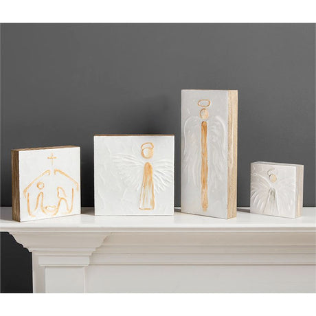 Angel Block Plaque