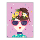 Sunglasses Girl - Birthday Card