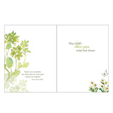 Butterfly Green Flora - Birthday Card
