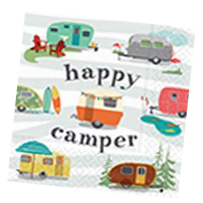 Happy Camper Beverage Napkin