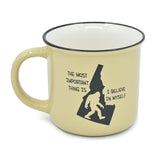 "I Believe in Myself" Bigfoot Camping Mug
