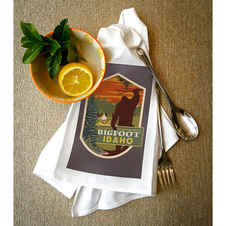 Idaho Home of Bigfoot  Kitchen Towel