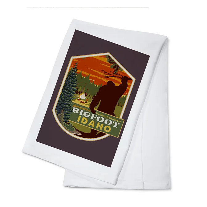 Idaho Home of Bigfoot  Kitchen Towel
